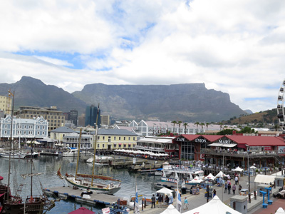 Table Mountain from waterfront, Cape Town, South Africa 2013